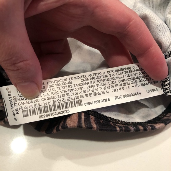 Zara leopard print top. Kimono top. - Picture 5 of 7